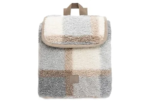 Jollein Rucksack Boucle Check 057-591-68050 - Stylischer Rucksack für Kinder im trendigen Boucle-Design. Mit verstellbaren Schultergurten und praktischem Kordelzugverschluss ist er ideal für Kindergarten und Ausflüge. Das kleine Frontfach bietet zusätzlichen Stauraum.