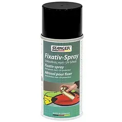 Stanger Fixativ-Spray 150 ml - Kunstbedarf: Farbloser Schutzfilm für Zeichnungen, wischfest und alterungsbeständig. Ideal für Acryl, Öl, Pastell und mehr. Trocknet schnell und haftet auf verschiedenen Untergründen.