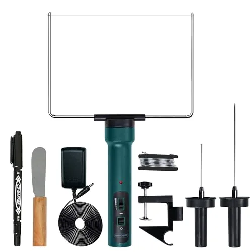 WINONS Styroporschneider Heißdrahtschneider mit Temperaturregler und Lichtanzeige, WFC0008 Heißer Messerschaumstoffschneider mit Max. Temp.