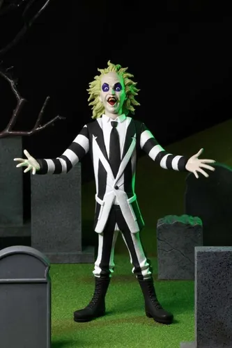 NECA Beetlejuice Toony Terrors Actionfigur 15 cm - Action- & Spielfiguren, original lizenzierte Beetlejuice Figur im einzigartigen Toony-Stil, perfekt für Sammler und Fans des Kultfilms.
