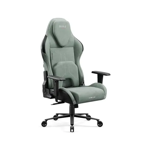 Diablo Gaming Stuhl X.One Prime – Ergonomischer Gamer Stuhl mit Magnetischer Kopfstütze - Ergonomischer Gamingstuhl mit verstellbarer Kopfstütze und atmungsaktivem Sitzpolster für optimalen Komfort während intensiver Gaming-Sessions. Robuste Metallbasis und höhenverstellbare Armlehnen sorgen für Stabilität und Flexibilität.