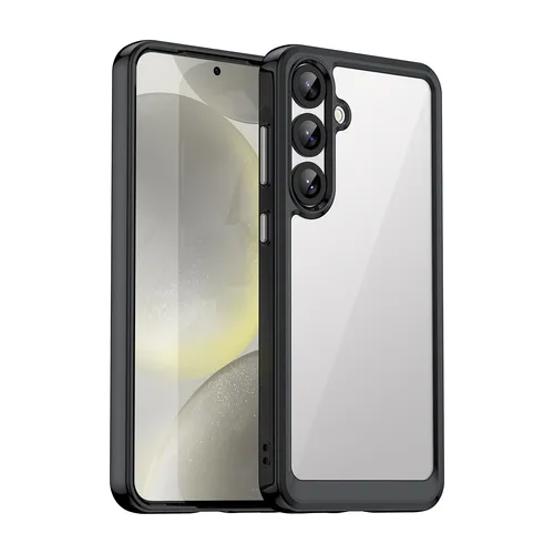 Für Samsung Galaxy S25 Plus 5G Colorful TPU Acryl Hybrid Schutz Hülle Schwarz