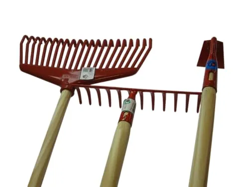 Polar-Set mit Stiel Kunststoffbesen, Rechen, Rüben- und Unkrauthacke