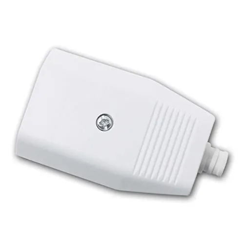 world-trading-net - 5er Set Europa-Flachkupplung, weiß, Schraubanschluss, Steckrichtung gerade, max. 250V/2,5A, mit Zugentlastung