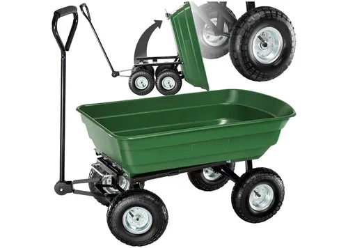 tectake® Bollerwagen mit Kippfunktion in grün von tectake