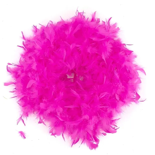 CreaFlor Home Federkranz pink 35-40cm - Moderner Dekokranz aus hochwertigen Federn in leuchtendem Pink, ideal für kreative Deko-Ideen und festliche Anlässe.