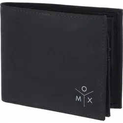 OXMOX Geldbörse Querscheinbörse mit RFID-Blocker - Praktische Querscheinbörse aus veganem Material mit RFID-Schutz. 5 Fächer für Karten, 2 Geldscheinfächer und 1 Münzfach. Ideal für die tägliche Nutzung und sicheres Aufbewahren deiner Karten.