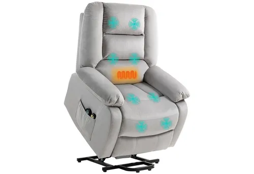 HOMCOM Relaxsessel mit Aufstehhilfe und Massage