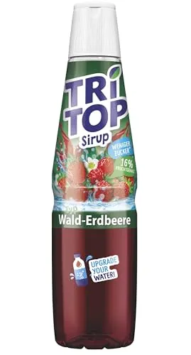 TRi TOP Getränkesirup Wald-Erdbeere | Sirup für Wassersprudler | 1 Flasche ergibt ca. 5 Liter Erfrischungsgetränk (1 x 600ml)