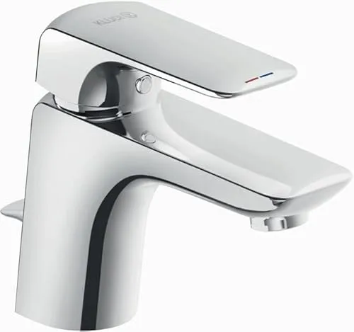 Mischbatterie / Waschtisch – Einhandmischer Ameo DN 15 - Waschraumarmaturen mit Keramik-Kartusche, Heißwasserbegrenzung und Schnell-Montagesystem für einfache Installation und bis zu 5 l/min Durchflussmenge.