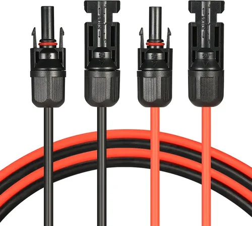 Solarkabel Doppelpack 4x PV-Kabel 4mm² H1Z2Z2-K Schwarz & Rot mit Solarstecker Länge: 4 x 4m