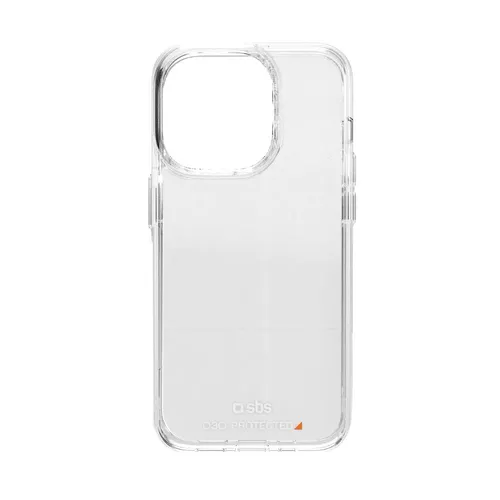 SBS Extrem widerstandsfähiges Cover für iPhone 15 Pro - Handyhülle in transparent, schützt Ihr iPhone 15 Pro optimal vor Stößen und Kratzern, ideal für aktive Nutzer.