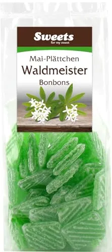Odenwälder Marzipan Sweets Waldmeister Mai Plättchen 150g