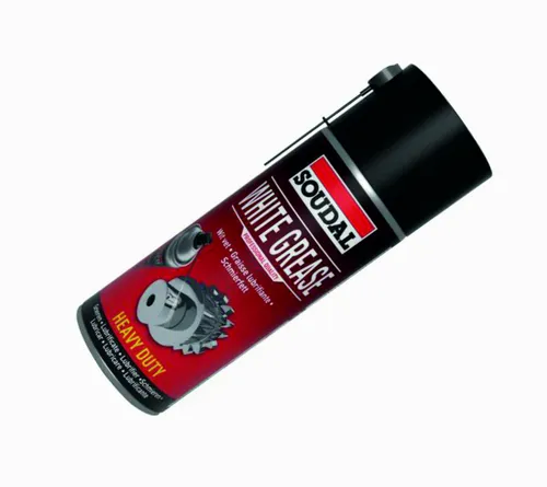 Soudal Fettspray Schmierfett weiss Spray 400ml mit PTFE Lithium Sprühfett weiß