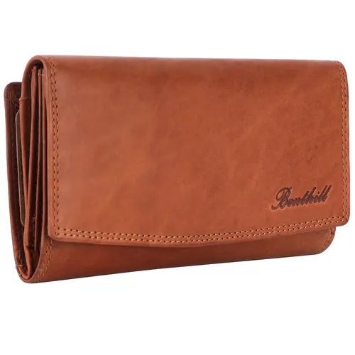 Benthill Geldbörse Damen Groß - Echt Leder RFID Portemonnaie XXL - Geldbörsen aus echtem Leder mit RFID-Schutz, vielen Kartenfächern und praktischem Münzfach, ideal für stilbewusste Frauen.