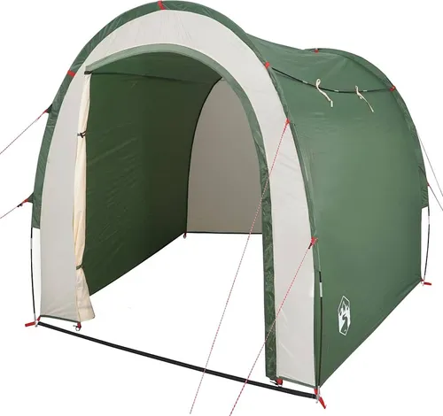 vidaXL Beistellzelt Grün Wasserdicht - Strandmuscheln: Wasserdichtes Lagerzelt aus robustem Polyester mit PU-Beschichtung, ideal für Camping, bietet viel Stauraum und ist leicht aufzubauen und transportieren.