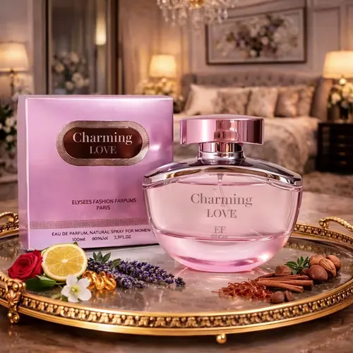 Eau de Parfum Charming Love Damenduft 100ml - Frisch, Blumig, Süß - Eau de Parfum in der Größe 100ml, ideal für den täglichen Gebrauch. Der Duft vereint frische und blumige Noten für ein angenehmes Tragegefühl. Perfekt für besondere Anlässe oder den Alltag.