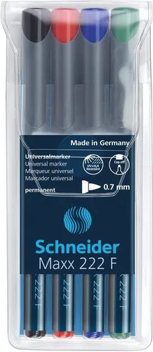 SCHNEIDER Folienstift Universalmarker Maxx 222 permanent F 4er