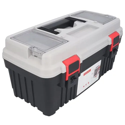 Werkzeugkoffer leer Toolbox Werkzeugbox Kiste Kasten Kunststoff 470x256x238mm