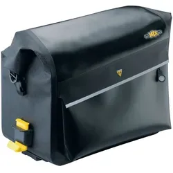 Topeak MTX Trunk DryBag Gepäckträgertasche - Schwarz - 12,1 l - Wasserdichte Fahrradtasche mit 12,1 l Volumen, 1 Hauptfach und 2 Seitentaschen. Ideal für komfortable Ausflüge. Kompatibel mit MTX Halterungen, leicht zu befestigen und zu transportieren.