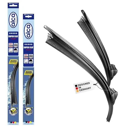 alca® Scheibenwischer passend für MAZDA 3 Stufenheck (02.2004-12.2008) SUPER FLAT Flachbalkenwischer