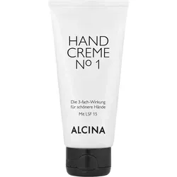 ALCINA Handcreme N°1 - 50ml - Handcreme mit Lichtschutzfaktor 15, ideal für geschmeidige Hände und gesunde Nägel. Schützt vor UV-Strahlung und pflegt intensiv bei jeder Anwendung.
