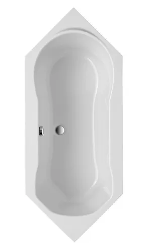 Sechseckwanne Ravenna 190 cm x 80 cm Weiß - Sanitäranlagen & Zubehör, stilvolles Design für individuelle Badgestaltungen, passend mit Hartschaum-Wannenträger erhältlich.