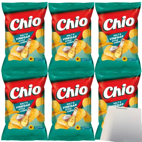 Chio Chips Salt & Vinegar Kartoffelchips 6er Pack 6x150g Packung usy Block