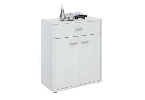 CARO-Möbel Highboard TOMMY - Modernes Sideboard in verschiedenen Farben - Hochwertige Kommode aus melaminharzbeschichteter Spanplatte, kratzfest und leicht zu reinigen. Bietet viel Stauraum mit 1 Schublade und 2 Türen, ideal für jeden Wohnraum.