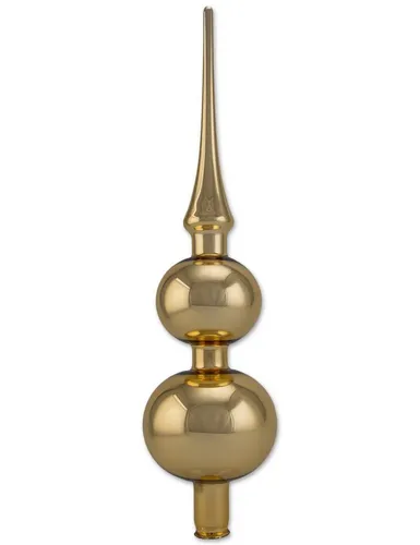 Thüringer Glasdesign Christbaumspitze Doppelspitze 31 cm aus Glas - Weihnachtsdekoration Made in Germany (1-tlg), Aus Glas