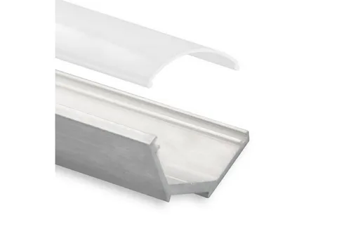 tktrading24 LED-Stripe-Profil GX-NL10 LED Alu ECK-Profil 200 cm eloxiert, Stripes max. 10mm, silber