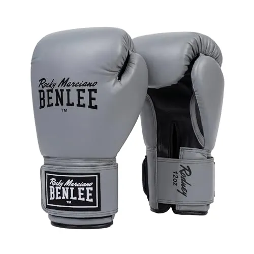 Benlee Rocky Marciano Boxhandschuhe RODNEY 12 oz schwarz - Hochwertige 2-tlg. Boxhandschuhe aus robustem Polyurethan für besten Schutz und Komfort im Training. Ideal für Boxen und Kampfsport.