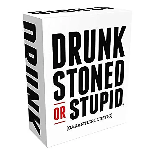 Asmodee Cojones Production, Drunk, Stoned or Stupid, Partyspiel, Kartenspiel, 4-99 Spieler, Ab 18+ Jahren, 30+ Minuten, Deutsch