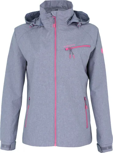 Kjelvik Funktionsjacke Tricia - Funktionsjacke für Wandern und Walking, atmungsaktiv, winddicht und wasserabweisend mit abnehmbarer Kapuze – ideal für jedes Wetter. Größe 44.