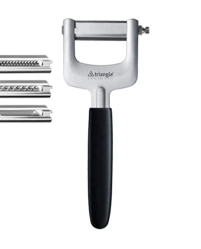 Triangle Julienneschneider-Set, 3-teilig – für kreative Gemüsegerichte - Gemüseschneider für präzise Julienne-Schnitte, ideal für Salate und Beilagen, ermöglicht schnelles und einfaches Zubereiten.