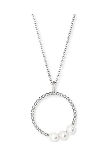 Engelsrufer Silberkette - Damen-Kette aus 925er Silber mit Muschelkern - Moderne Kette aus rhodiniertem Sterlingsilber, ideal für stilbewusste Frauen. Hochwertige Verarbeitung und edles Design machen sie zum perfekten Accessoire.