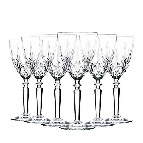 RCR Kristall Orchestra Cut Glass Weingläser Kelche Set