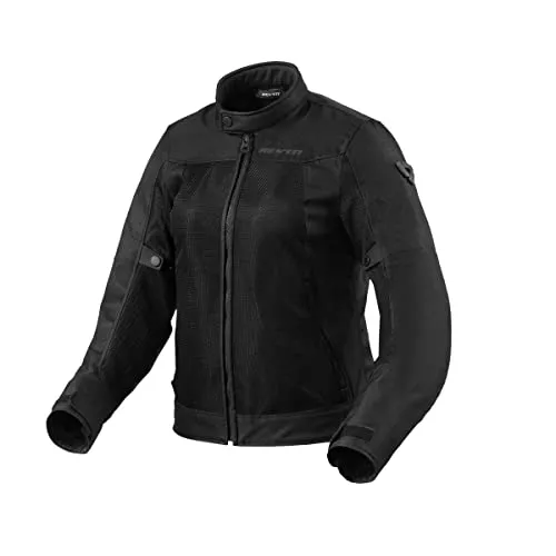 Revit Eclipse 2 Damen Motorrad Textiljacke, schwarz, 42 - Schutzjacken - Hochwertige Damen Motorrad Textiljacke mit optimalem Schutz und atmungsaktivem Material für maximalen Komfort auf jeder Fahrt.