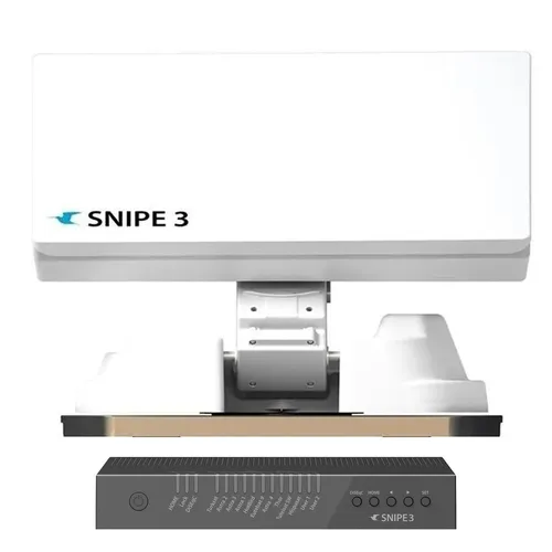 Selfsat Snipe V3 Single - Vollautomatische Satellitenantenne, wasserdicht und ideal für mobile sowie feste Dachmontage