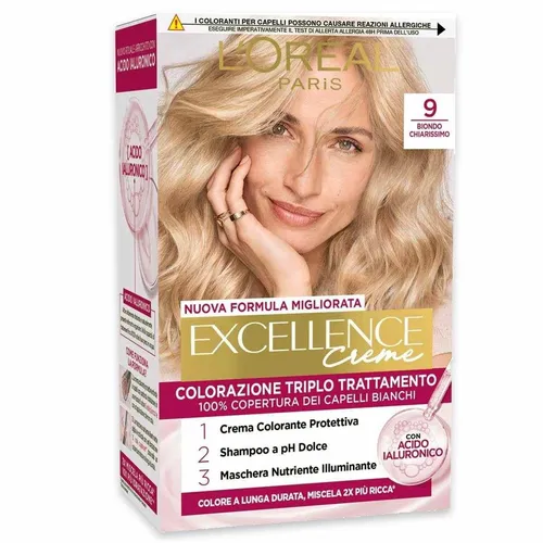 Creme Farbstoff 9 L’Oreal Excellence Dreifach Behandlung Blond