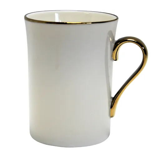 Kaffeebecher Porzellan Eleganz Knochenporzellan Luxus Gold Morgenkaffee