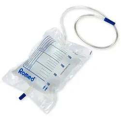 Romed Urinbeutel 2 Liter mit Ventil und Ablasshahn 10 Stück