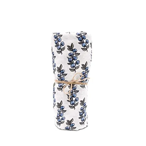 hutch&putch Mulltuch Bio Baumwolle 120x120cm - 100% Bio-Baumwolle - Spucktuch - Pucktuch - Kuscheltuch - Wickeltuch - Baby - Neugeborene - Geschenk zur Geburt (Schlehdorn)