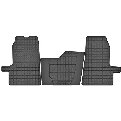 AGCPdirect Gummi Matten Fußmatten Passgenau 3-teilig Set für Ford Transit 2000-2013