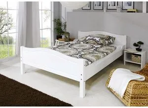 Ticaa Massivholzbett Rita, Doppelbett aus Kiefer Massivholz von TiCAA