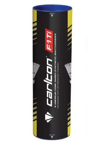 Carlton Badmintonbälle F1 Ti Nylon Korkfuß weiss Dose 6er