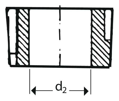 Optibelt Taper-Spannbuchsen 1108/25, metrische Bohrung Nut DIN 6885