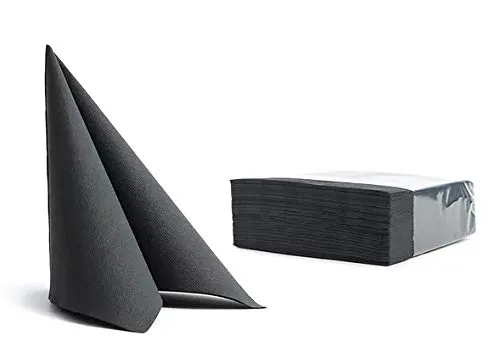 Servietten Softpoint 38x38cm schwarz 50 in schwarz von CHIC