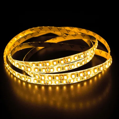 5m (500cm) LED Streifen Band Leiste 12V Gelb IP65 600LEDs 120LED/m SMD3528