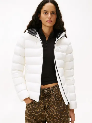 Tommy Jeans Steppjacke TJW SLIM HOOD PRNT DOWN JCKT EXT